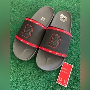 Nike OffCourt MLB Slides Sandals Boston Red Sox Men’s Size 13 (DH6994-001)